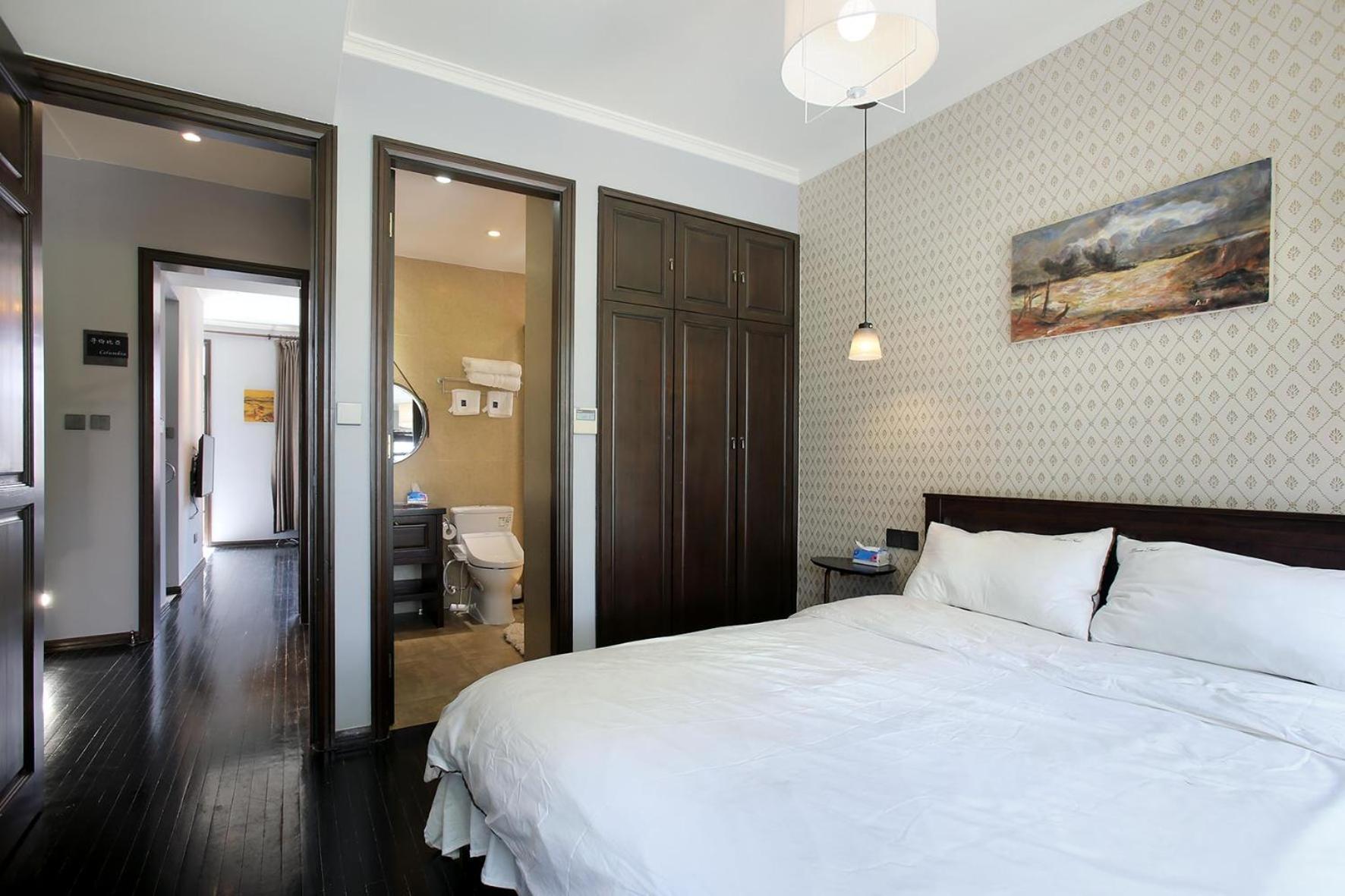 Shanghai Downtown Hills Boutique Guesthouse - Near Metro Line 7, Exit 3, Changping Road Szoba fotó